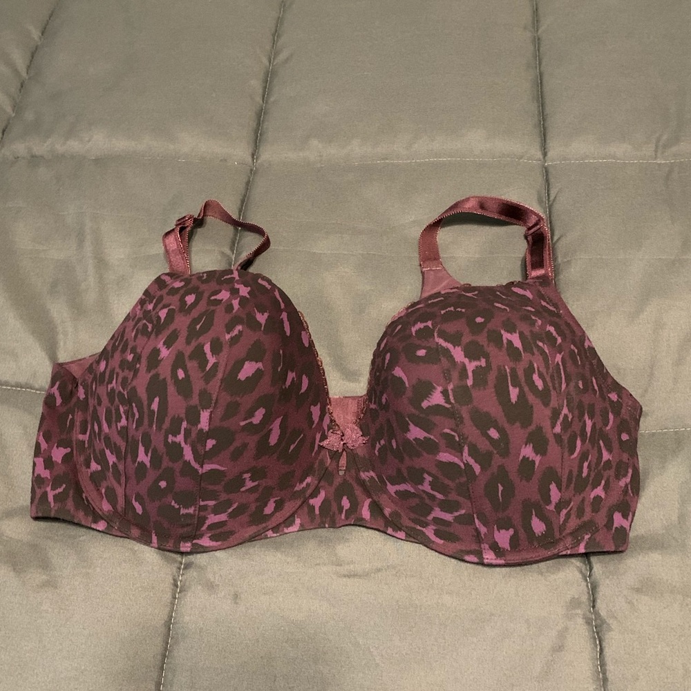 Torrid Purple Leopard Print Bra